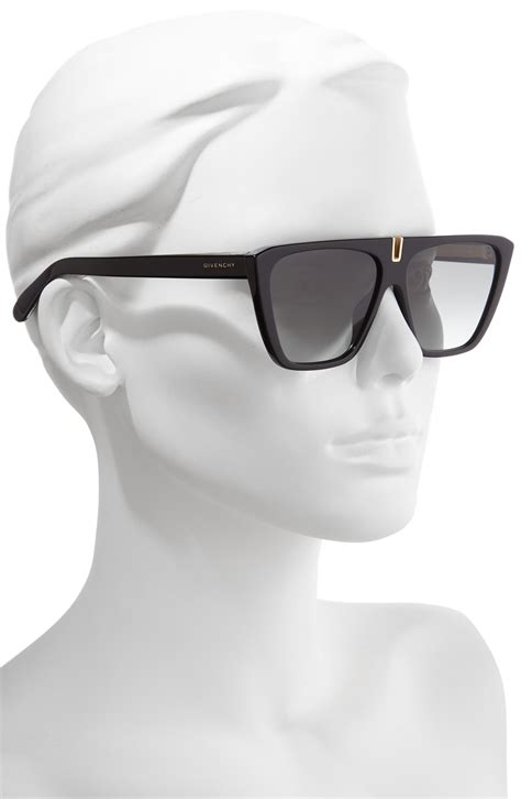 58mm flat top sunglasses givenchy|Givenchy 58mm Flat Top Sunglasses In Black .